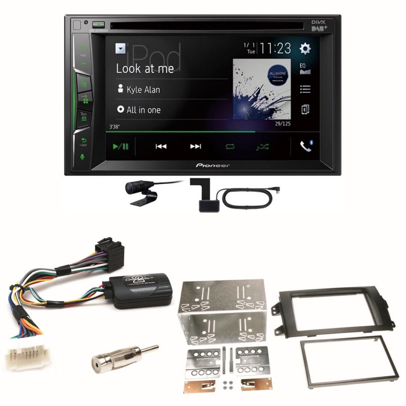 Pioneer AVH-A3200DAB Bluetooth Digitalradio Einbauset für Suzuki SX4 Fiat Sedici Pioneer AVH-A3200DAB Bluetooth Digitalradio Einbauset für Suzuki SX4 Fiat Sedici