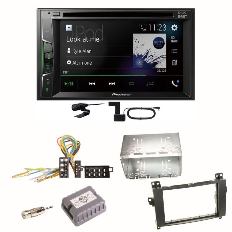 Pioneer AVH-A3200DAB Bluetooth DAB Einbauset für Mercedes Vito Viano W639 Pioneer AVH-A3200DAB Bluetooth DAB Einbauset für Mercedes Vito Viano W639