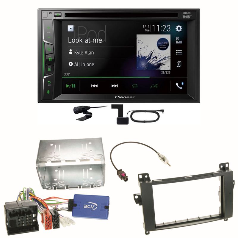 Pioneer AVH-A3200DAB Bluetooth Digitalradio Einbauset für Mercedes Vito W447 Pioneer AVH-A3200DAB Bluetooth Digitalradio Einbauset für Mercedes Vito W447
