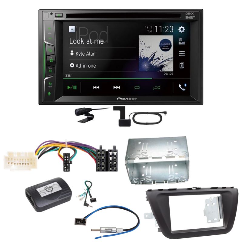 Pioneer AVH-A3200DAB Bluetooth Digitalradio CD Einbauset für Suzuki SX4 S-Cross Pioneer AVH-A3200DAB Bluetooth Digitalradio CD Einbauset für Suzuki SX4 S-Cross