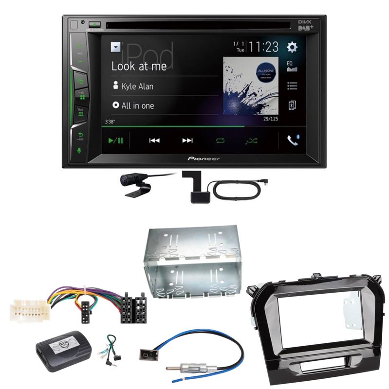 Pioneer AVH-A3200DAB Bluetooth Digitalradio Einbauset für Suzuki Vitara LY Pioneer AVH-A3200DAB Bluetooth Digitalradio Einbauset für Suzuki Vitara LY