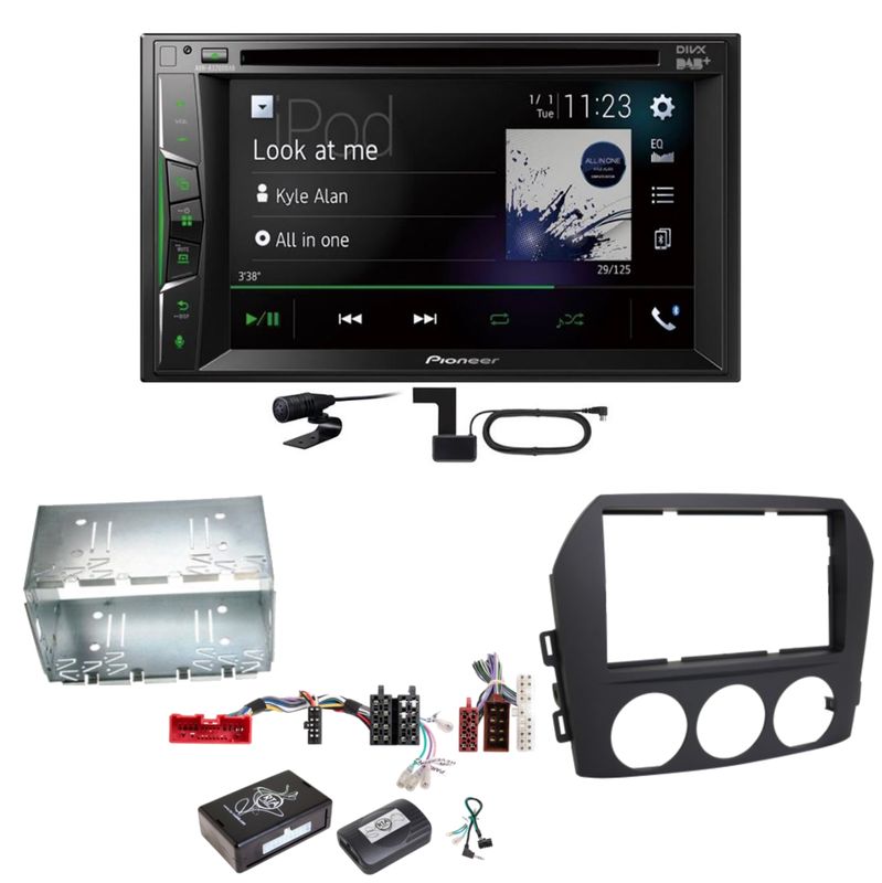 Pioneer AVH-A3200DAB Bluetooth Digitalradio CD MP3 Einbauset für Mazda MX-5 NC Pioneer AVH-A3200DAB Bluetooth Digitalradio CD MP3 Einbauset für Mazda MX-5 NC