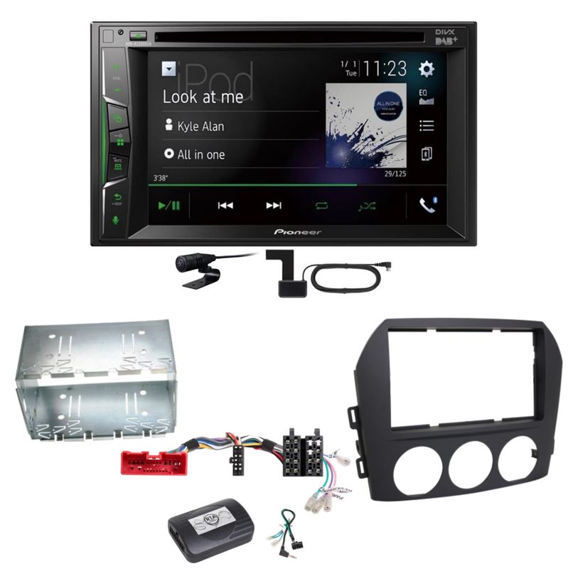 Pioneer AVH-A3200DAB Bluetooth Digitalradio CD Einbauset für Mazda MX-5 NC FL Pioneer AVH-A3200DAB Bluetooth Digitalradio CD Einbauset für Mazda MX-5 NC FL