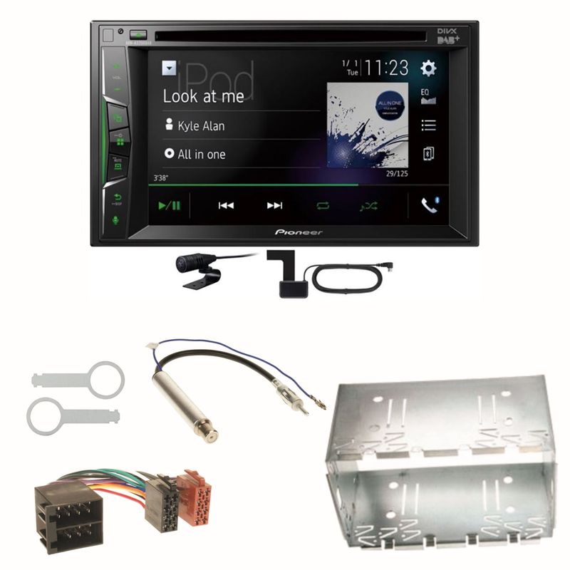 Pioneer AVH-A3200DAB Bluetooth DAB CD Einbauset für Polo 6N2 9N Bora Ibiza 6L Pioneer AVH-A3200DAB Bluetooth DAB CD Einbauset für Polo 6N2 9N Bora Ibiza 6L