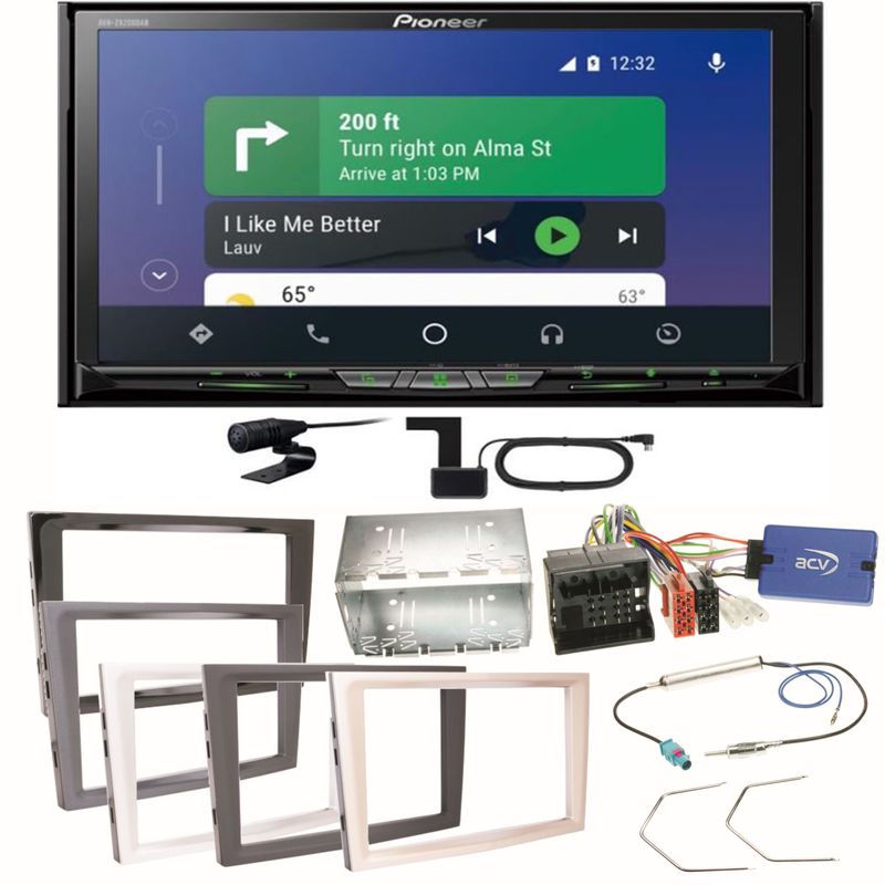 Pioneer AVH-Z9200DAB Carplay Einbauset für Opel Astra H Corsa D Zafira B Antara