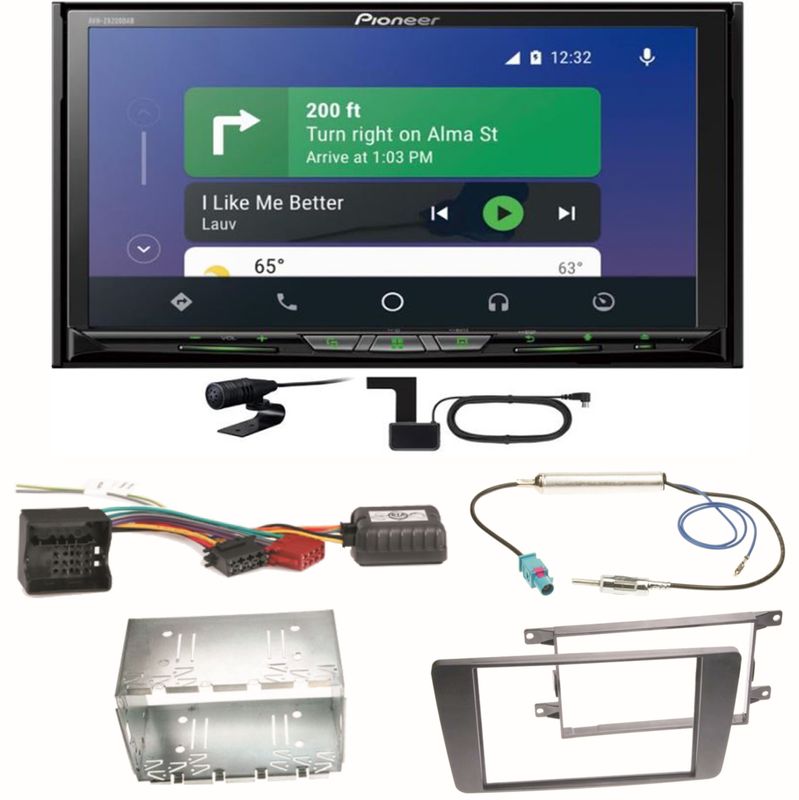 Pioneer AVH-Z9200DAB Android Auto Carplay Einbauset für Skoda Octavia 2 Yeti 5L