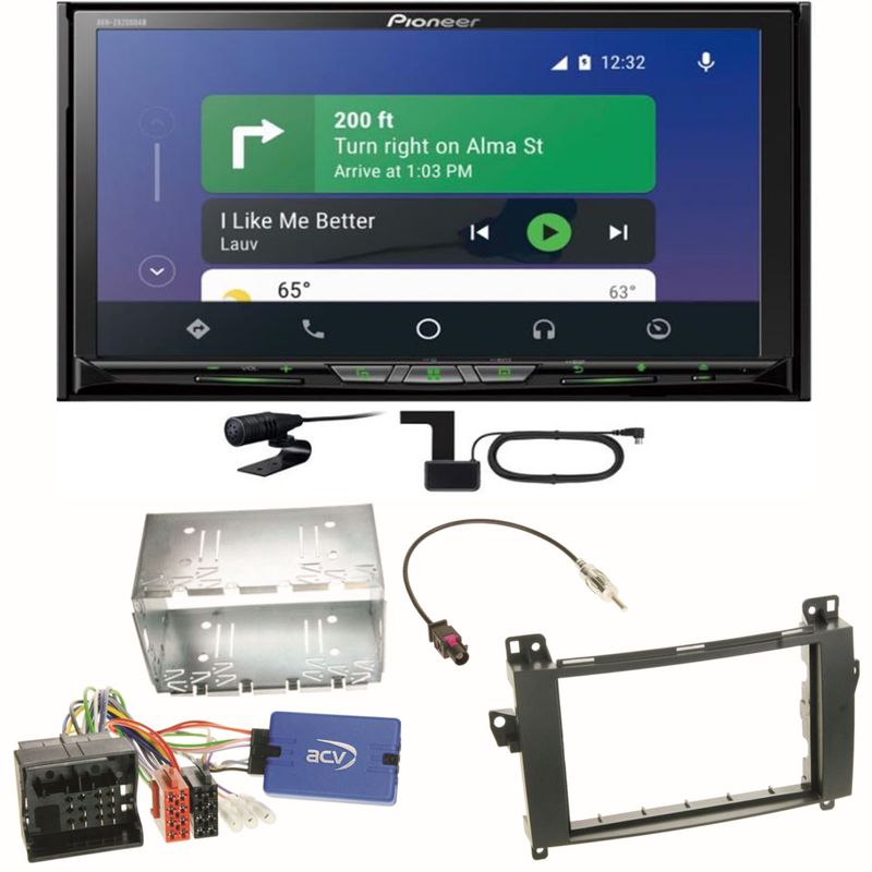 Pioneer AVH-Z9200DAB Android Auto Einbauset für Mercedes A W169 B Klasse W245 Pioneer AVH-Z9200DAB Android Auto Einbauset für Mercedes A W169 B Klasse W245