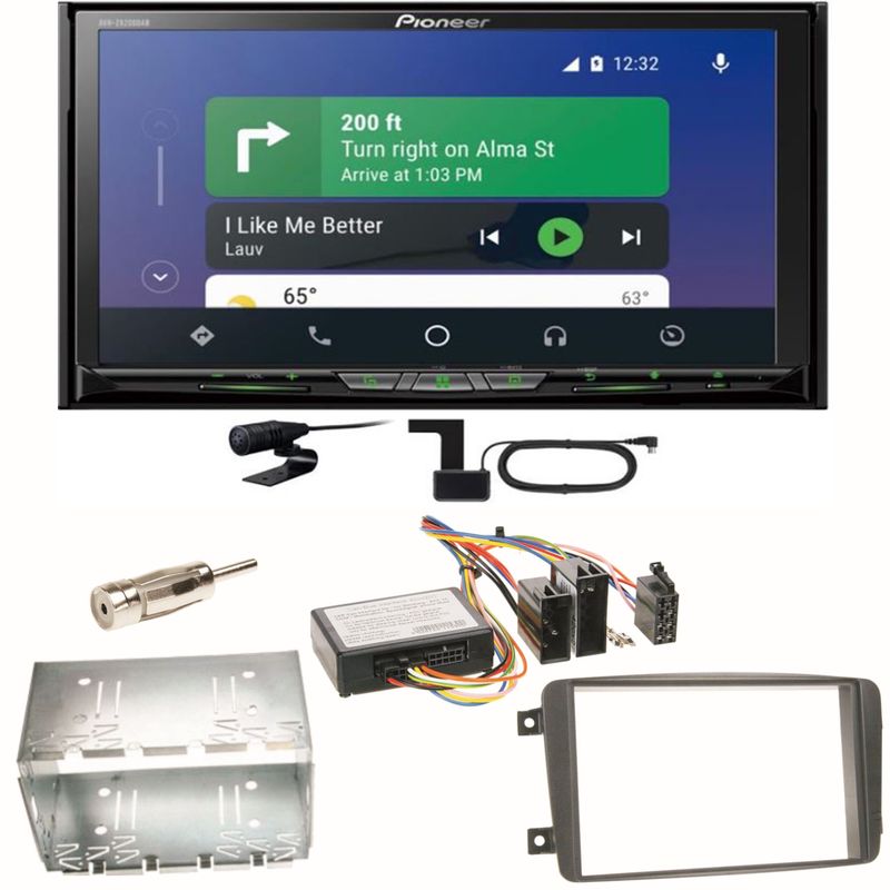 Pioneer AVH-Z9200DAB Carplay Einbauset für Mercedes C-Klasse W203 CLK W208 W209 Pioneer AVH-Z9200DAB Carplay Einbauset für Mercedes C-Klasse W203 CLK W208 W209