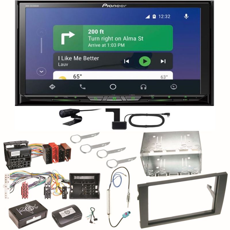 Pioneer AVH-Z9200DAB Android Auto Carplay Einbauset für Audi A4 B6 B7 Seat Exeo Pioneer AVH-Z9200DAB Android Auto Carplay Einbauset für Audi A4 B6 B7 Seat Exeo