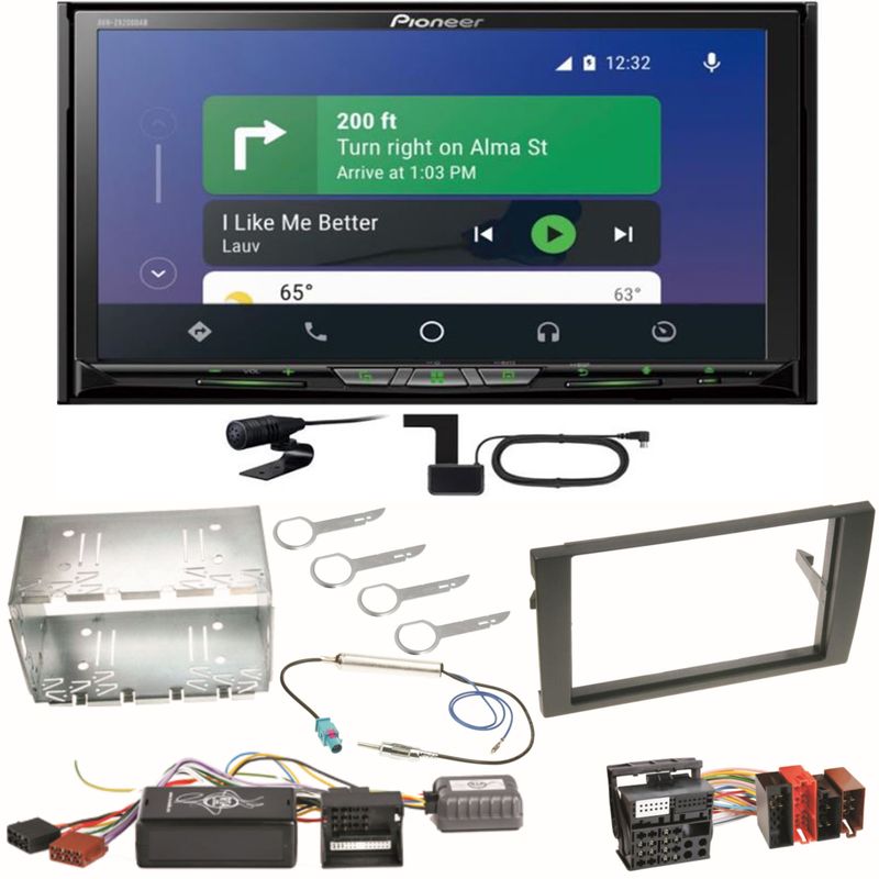 Pioneer AVH-Z9200DAB Android Auto Carplay Einbauset für Seat Exeo Audi A4 B6 B7 Pioneer AVH-Z9200DAB Android Auto Carplay Einbauset für Seat Exeo Audi A4 B6 B7