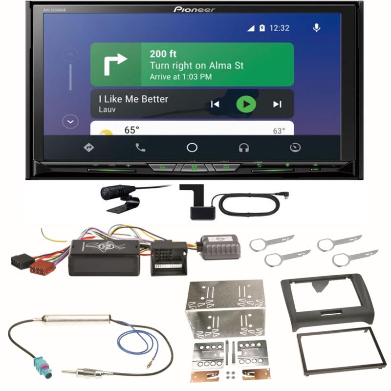 Pioneer AVH-Z9200DAB Android Auto Carplay Bluetooth Einbauset für Audi TT 8J Pioneer AVH-Z9200DAB Android Auto Carplay Bluetooth Einbauset für Audi TT 8J