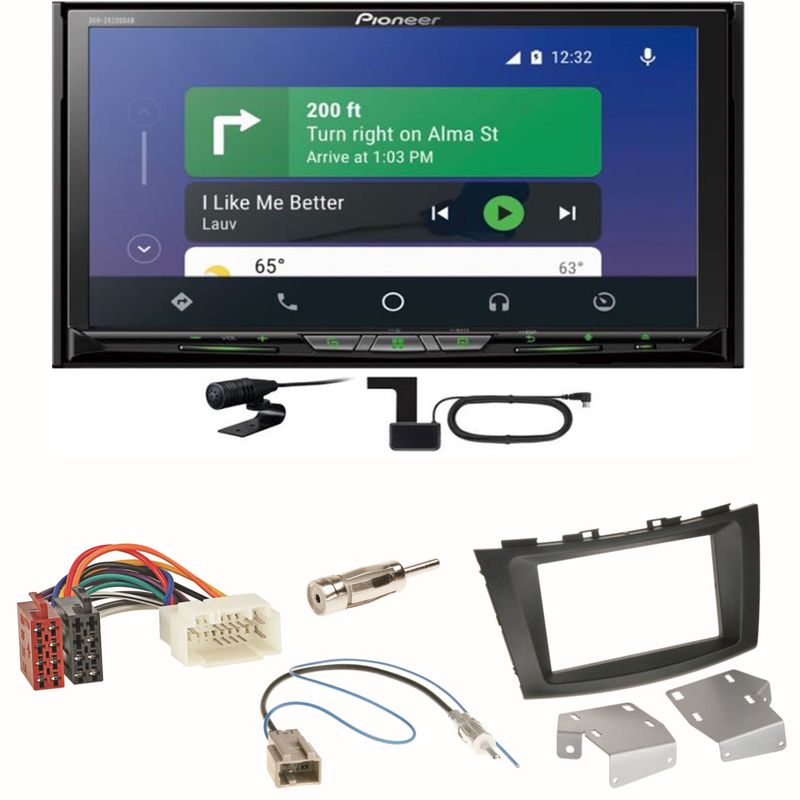 Pioneer AVH-Z9200DAB Android Auto Carplay Einbauset für Suzuki Swift Sport FZ NZ