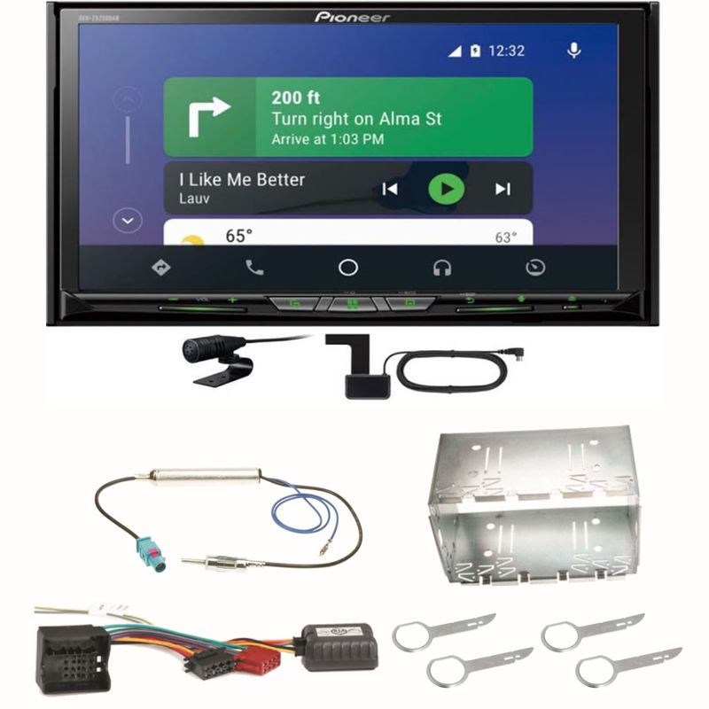 Pioneer AVH-Z9200DAB Android Auto Carplay Bluetooth Einbauset für Fox Polo 9N3 Pioneer AVH-Z9200DAB Android Auto Carplay Bluetooth Einbauset für Fox Polo 9N3