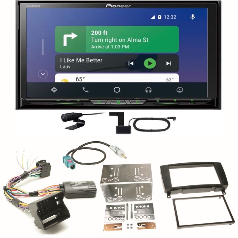 Pioneer AVH-Z9200DAB Android Auto USB Einbauset für Mercedes CLK W209 Facelift Pioneer AVH-Z9200DAB Android Auto USB Einbauset für Mercedes CLK W209 Facelift