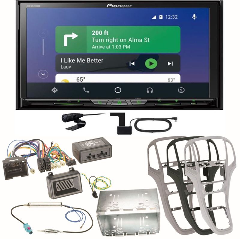 Pioneer AVH-Z9200DAB Android Auto Carplay Einbauset für Opel Astra J Pioneer AVH-Z9200DAB Android Auto Carplay Einbauset für Opel Astra J