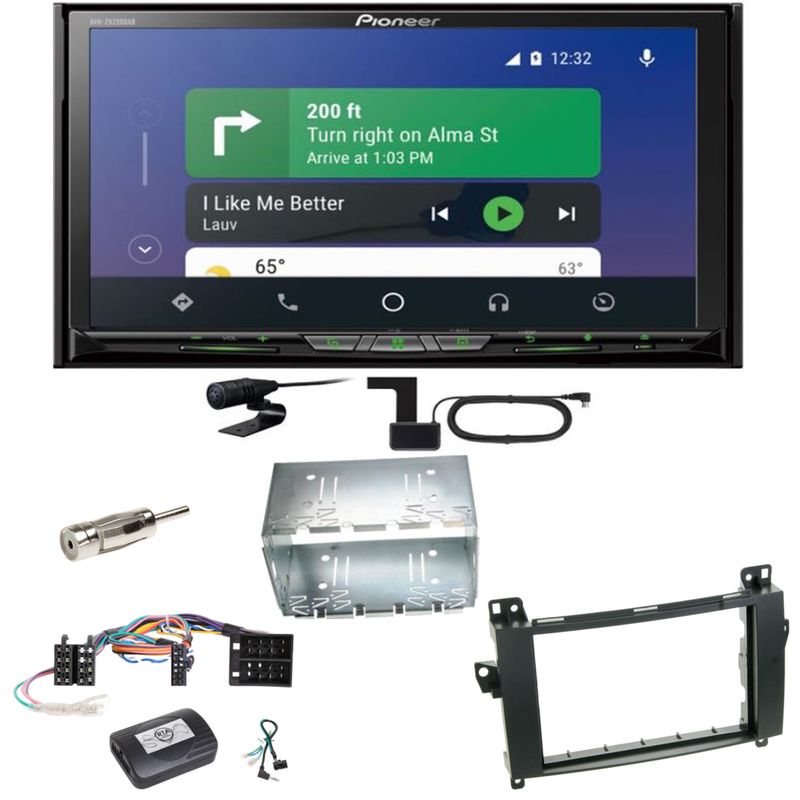 Pioneer AVH-Z9200DAB Android Auto Carplay Einbauset für Mercedes Vito Viano W639