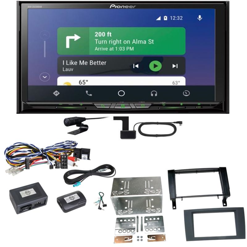 Pioneer AVH-Z9200DAB Android Auto Carplay Einbauset für Mercedes SLK R171