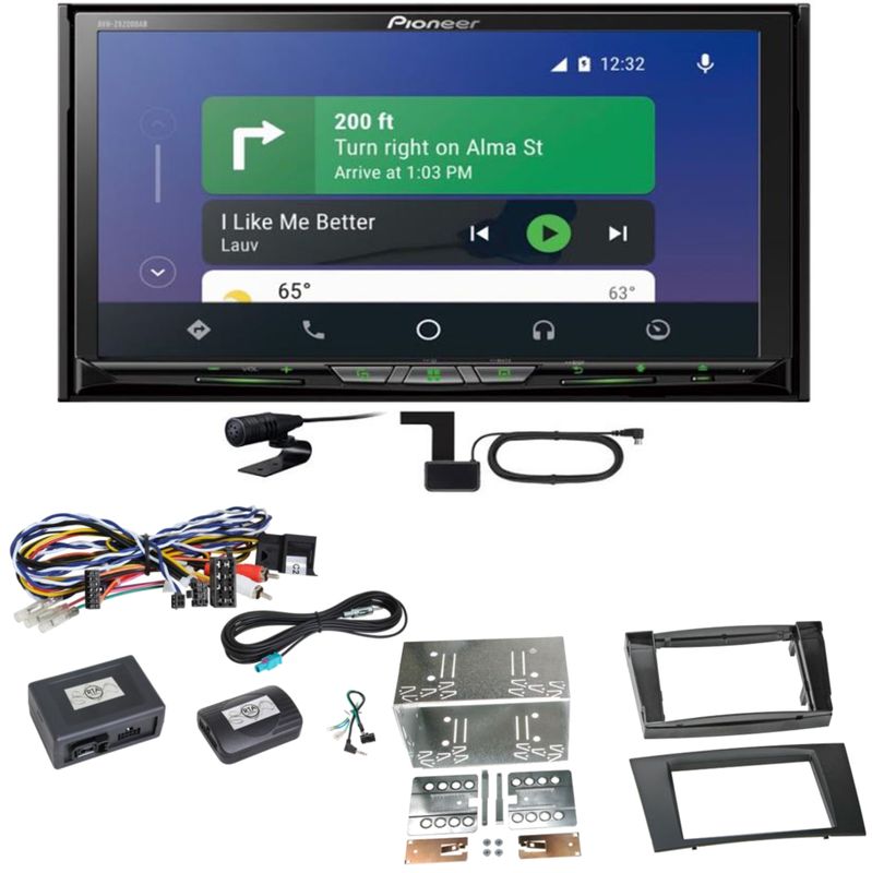 Pioneer AVH-Z9200DAB Android Auto Carplay Einbauset für Mercedes W211 CLS W219