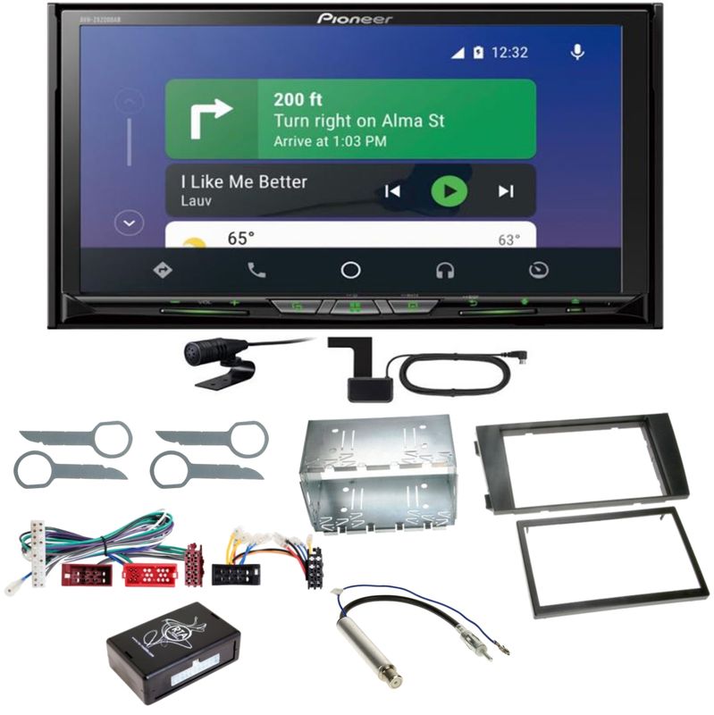 Pioneer AVH-Z9200DAB Android Auto Carplay Bluetooth Einbauset für Audi A6 4B Pioneer AVH-Z9200DAB Android Auto Carplay Bluetooth Einbauset für Audi A6 4B