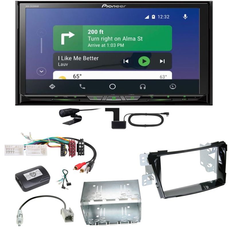 Pioneer AVH-Z9200DAB Android Auto Carplay Bluetooth Einbauset für Hyundai i40 VF