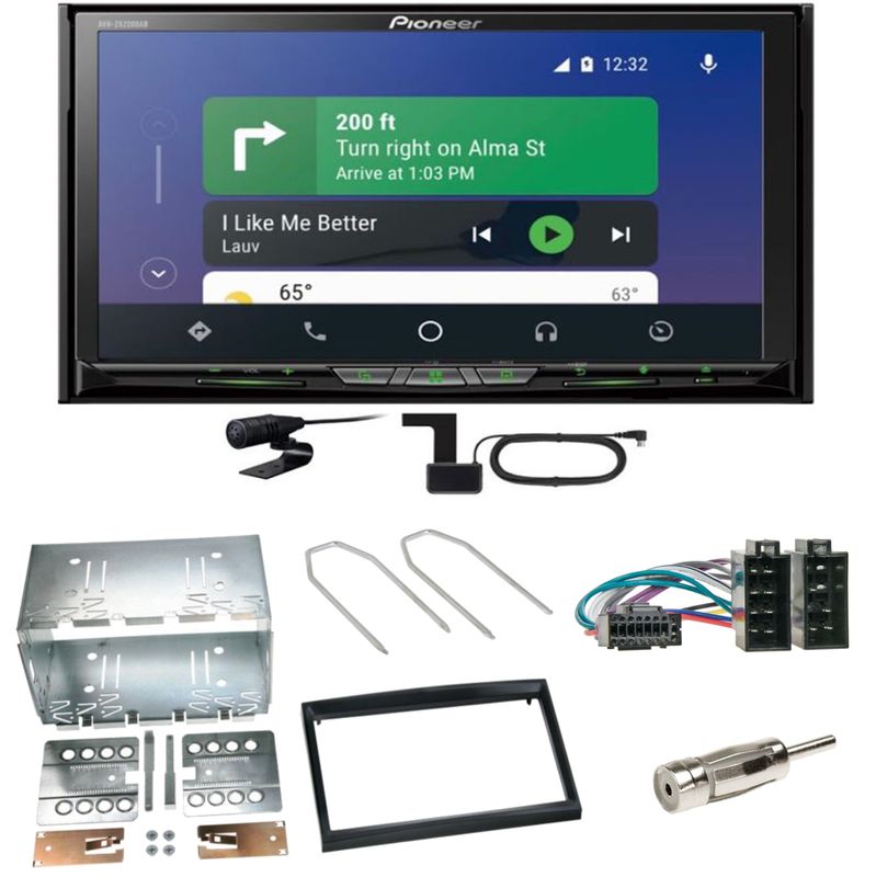 Pioneer AVH-Z9200DAB Android Auto Carplay Einbauset für Peugeot 307 Citroen C2 C3