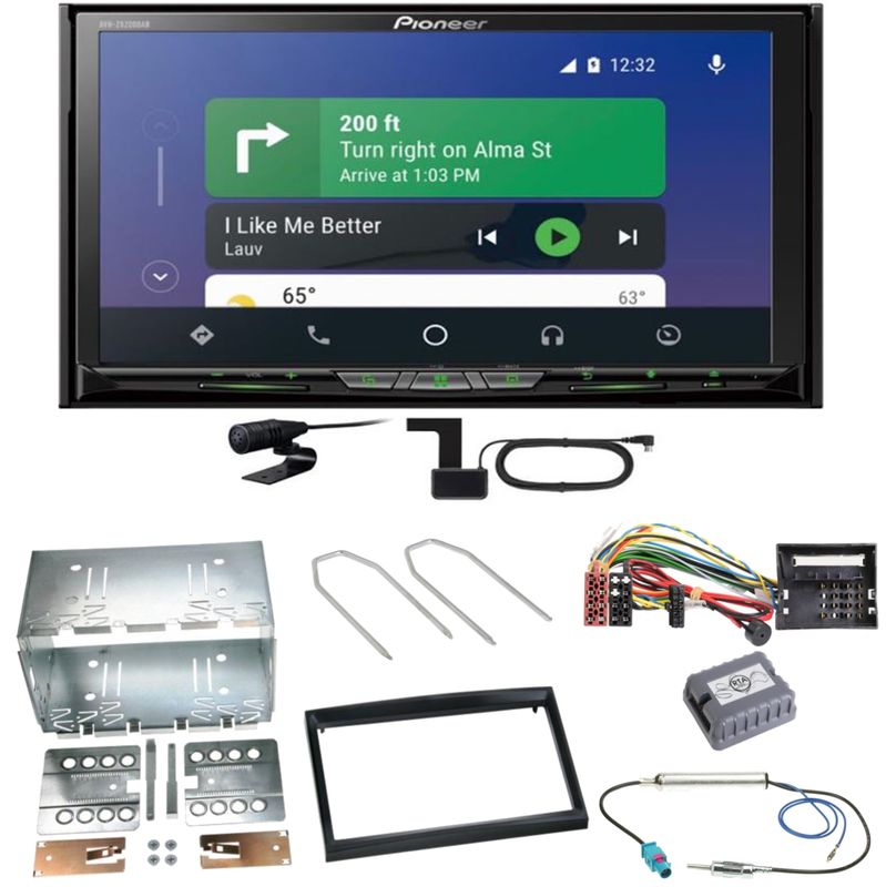 Pioneer AVH-Z9200DAB Android Auto Einbauset für Citroen C2 C3 Berlingo Jumpy