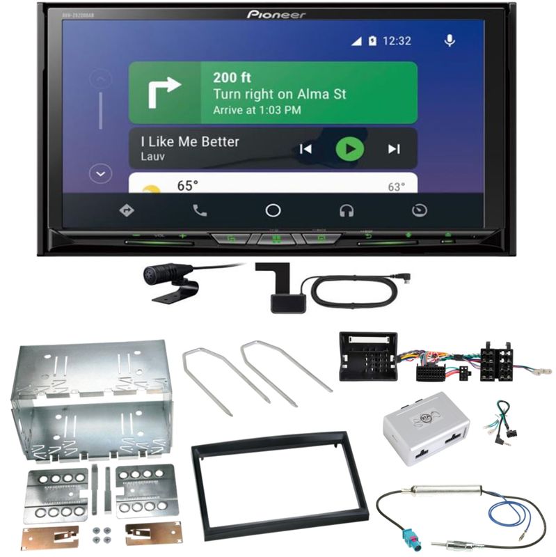 Pioneer AVH-Z9200DAB Android Auto Einbauset für Peugeot 207 307 Partner Expert Pioneer AVH-Z9200DAB Android Auto Einbauset für Peugeot 207 307 Partner Expert
