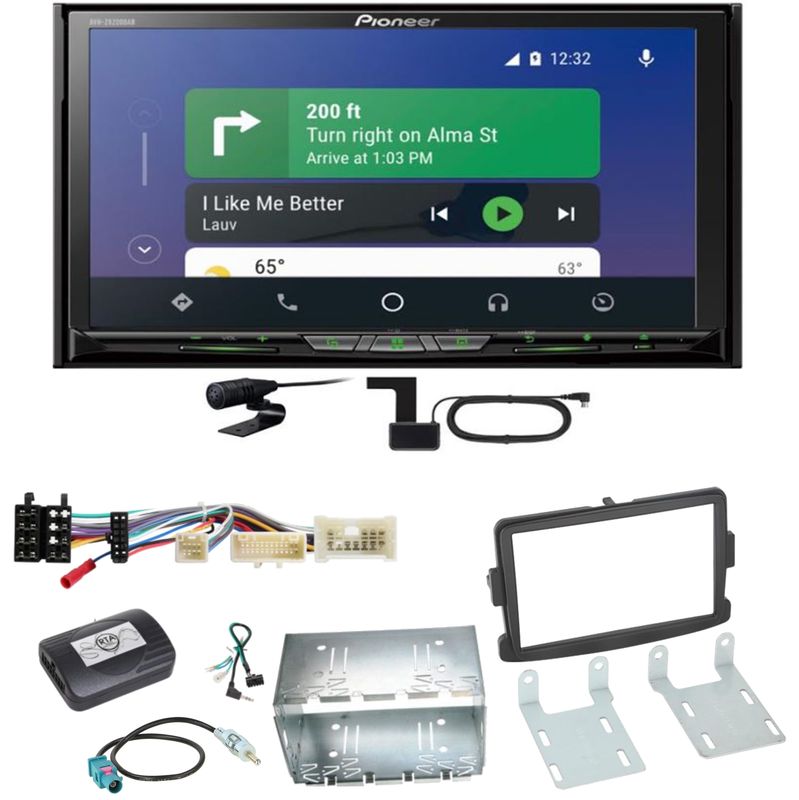 Pioneer AVH-Z9200DAB Android Auto Carplay Einbauset für Dacia Duster Lodgy Logan Pioneer AVH-Z9200DAB Android Auto Carplay Einbauset für Dacia Duster Lodgy Logan