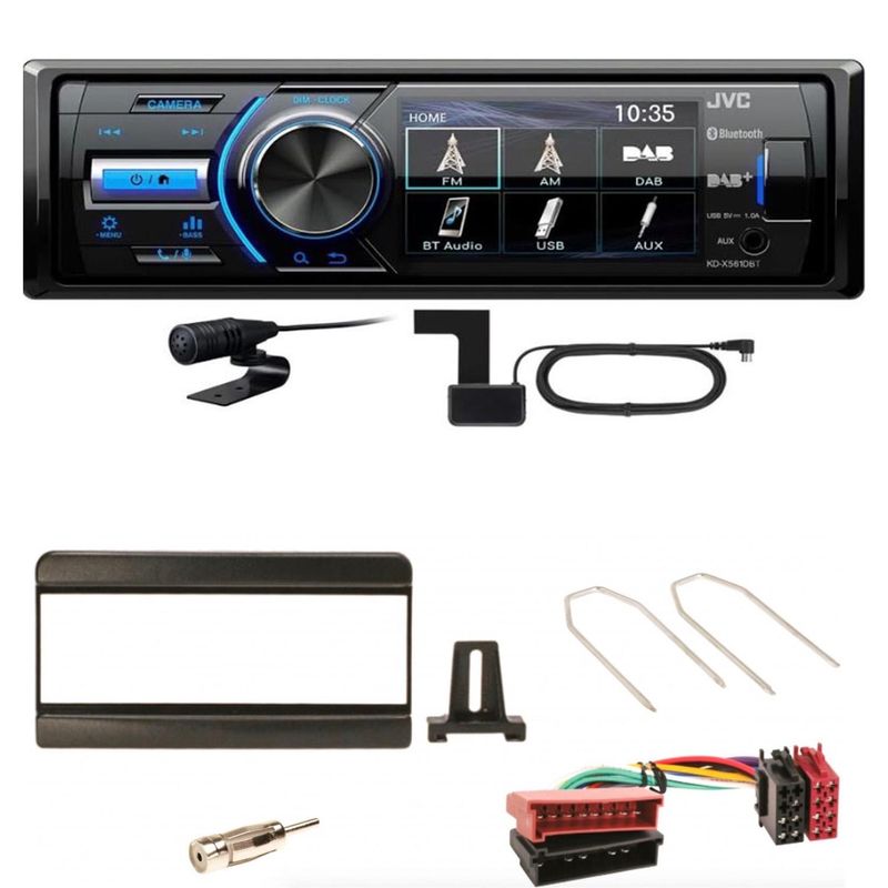 JVC KD-X561DBT Digitalradio Bluetooth USB Einbauset für Focus Fiesta Puma Mondeo JVC KD-X561DBT Digitalradio Bluetooth USB Einbauset für Focus Fiesta Puma Mondeo