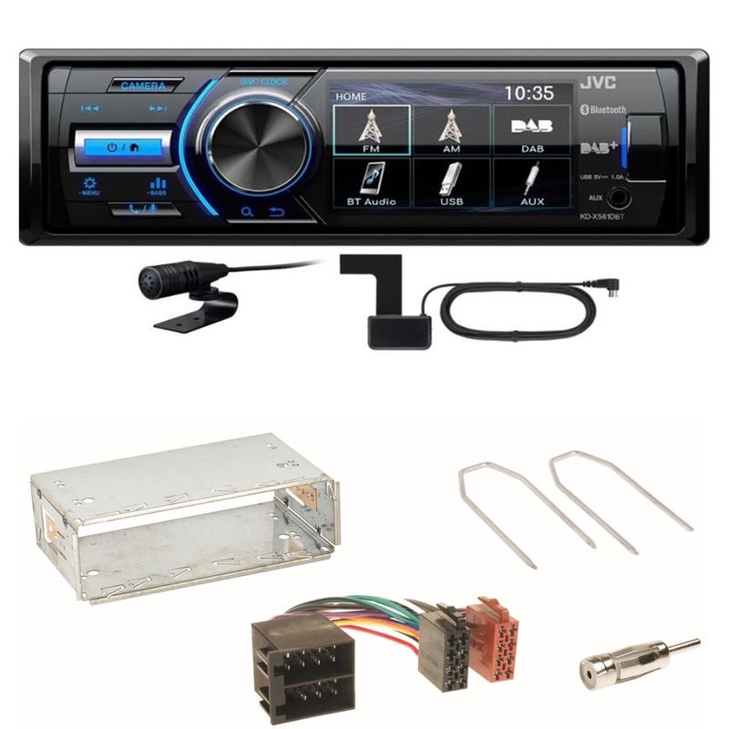 JVC KD-X561DBT Digitalradio FLAC Einbauset für Opel Astra F G Corsa B Zafira A JVC KD-X561DBT Digitalradio FLAC Einbauset für Opel Astra F G Corsa B Zafira A