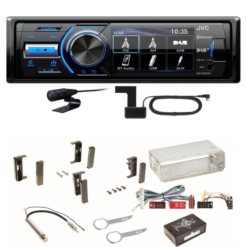JVC KD-X561DBT Digitalradio Bluetooth USB MP3 FLAC WAV Einbauset für Audi A3 8L JVC KD-X561DBT Digitalradio Bluetooth USB MP3 FLAC WAV Einbauset für Audi A3 8L