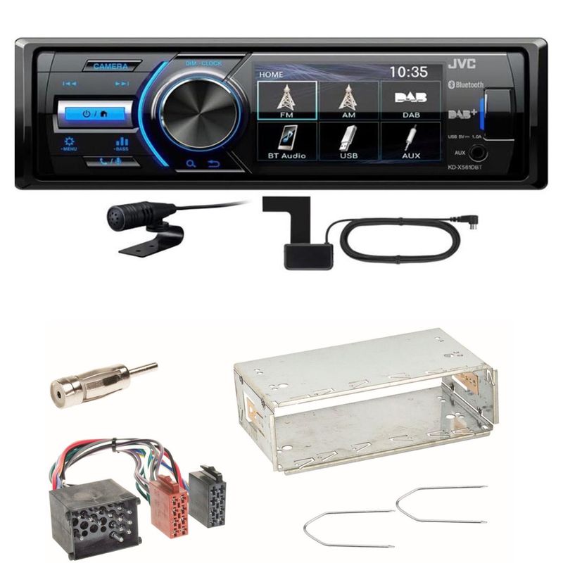 JVC KD-X561DBT Digitalradio Bluetooth USB MP3 FLAC Einbauset für BMW 3er E36 Z3
