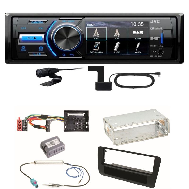 JVC KD-X561DBT Digitalradio Bluetooth USB MP3 FLAC WAV Einbauset für Audi A1 JVC KD-X561DBT Digitalradio Bluetooth USB MP3 FLAC WAV Einbauset für Audi A1