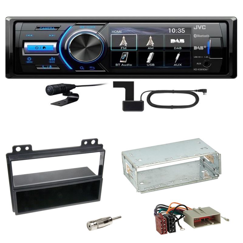 JVC KD-X561DBT Digitalradio Bluetooth USB Einbauset für Ford Fiesta Fusion JVC KD-X561DBT Digitalradio Bluetooth USB Einbauset für Ford Fiesta Fusion