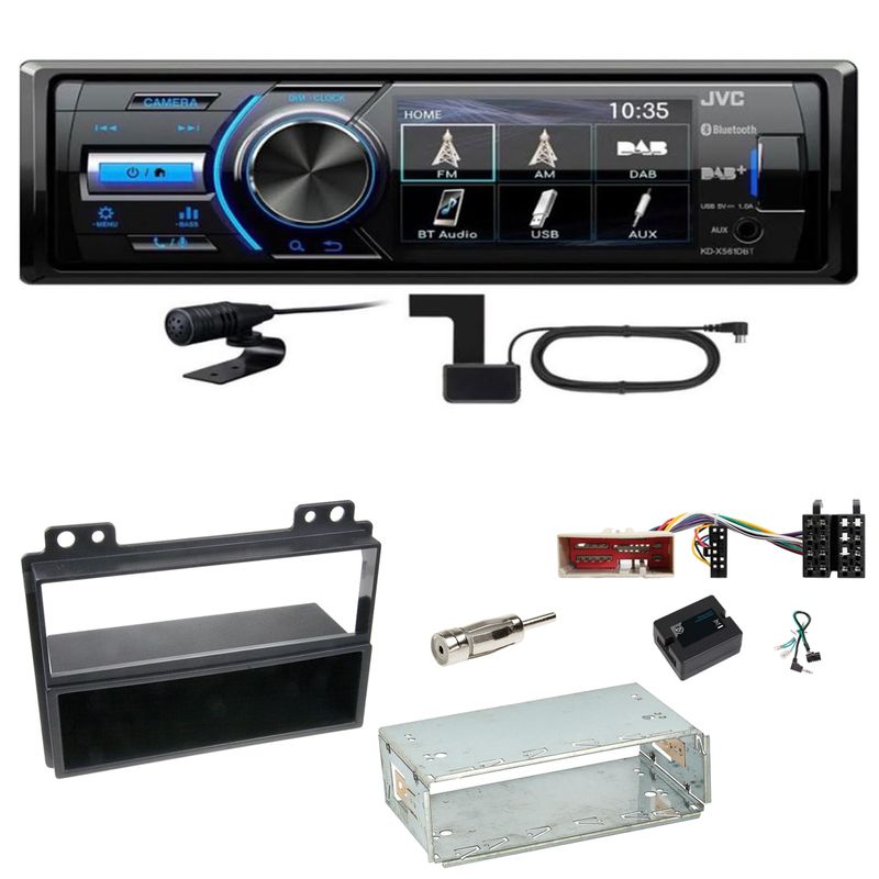 JVC KD-X561DBT Digitalradio Bluetooth USB Einbauset für Ford Fusion Fiesta JVC KD-X561DBT Digitalradio Bluetooth USB Einbauset für Ford Fusion Fiesta
