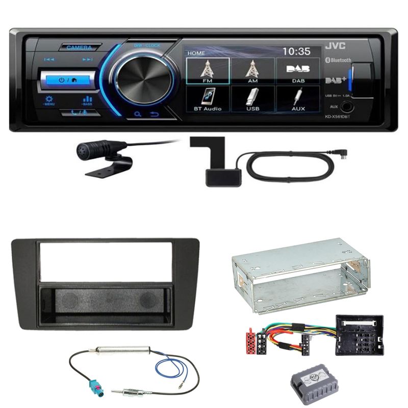 JVC KD-X561DBT Digitalradio Bluetooth USB Einbauset für Skoda Octavia 2 Yeti 5L JVC KD-X561DBT Digitalradio Bluetooth USB Einbauset für Skoda Octavia 2 Yeti 5L