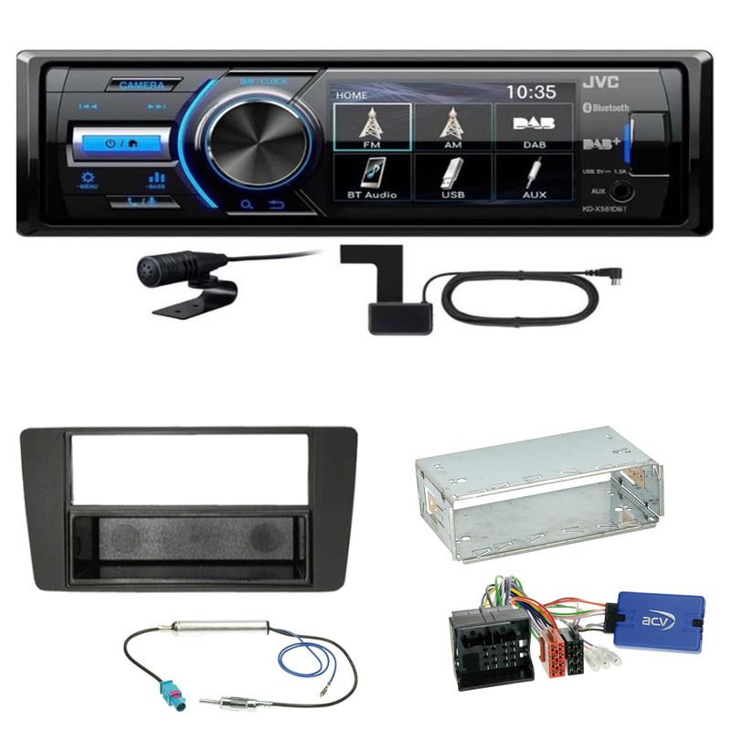 JVC KD-X561DBT Digitalradio Bluetooth USB Einbauset für Skoda Yeti 5L Octavia 2 JVC KD-X561DBT Digitalradio Bluetooth USB Einbauset für Skoda Yeti 5L Octavia 2