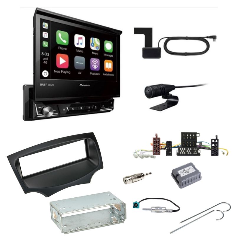 Pioneer AVH-Z7200DAB Digitalradio Bluetooth CD USB DVD Einbauset für Ford KA RU8 Pioneer AVH-Z7200DAB Digitalradio Bluetooth CD USB DVD Einbauset für Ford KA RU8