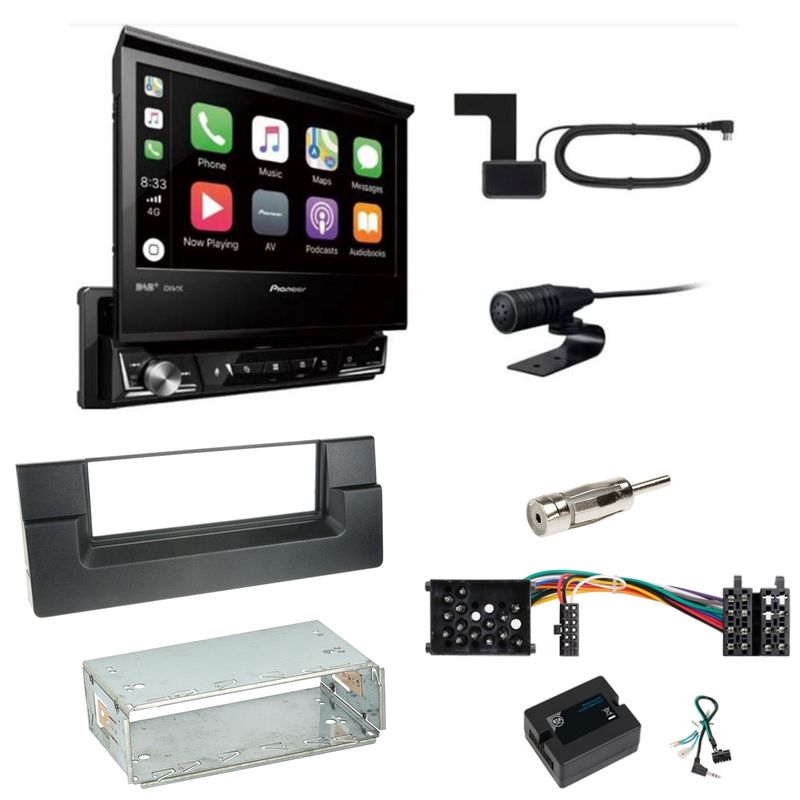 Pioneer AVH-Z7200DAB Digitalradio USB CD Einbauset für BMW 5er E39 bis 09/2000