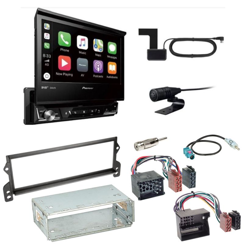 Pioneer AVH-Z7200DAB Digitalradio Bluetooth USB Einbauset für MINI R50 R52 R53