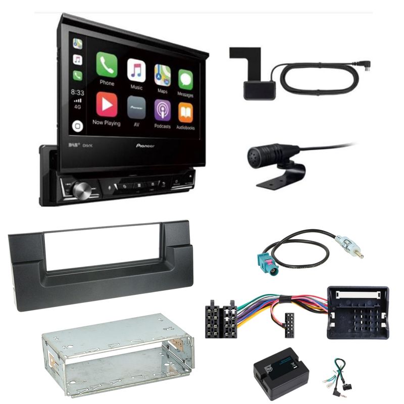 Pioneer AVH-Z7200DAB Digitalradio Bluetooth Einbauset für BMW 5er E39 ab 10/2000