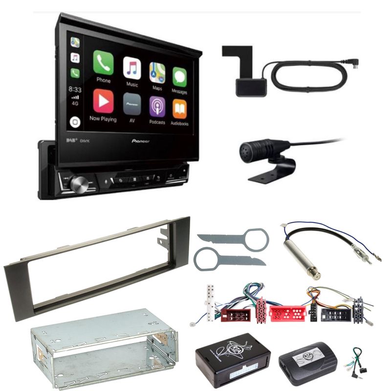 Pioneer AVH-Z7200DAB Digitalradio Bluetooth CD USB Einbauset für Audi A3 8P 8PA