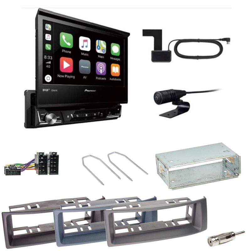 Pioneer AVH-Z7200DAB Digitalradio USB CD Einbauset für Renault Megane Scenic 1