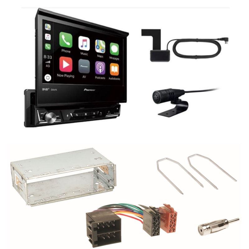 Pioneer AVH-Z7200DAB Bluetooth CD USB Einbauset für Citroen Berlingo bis 2007