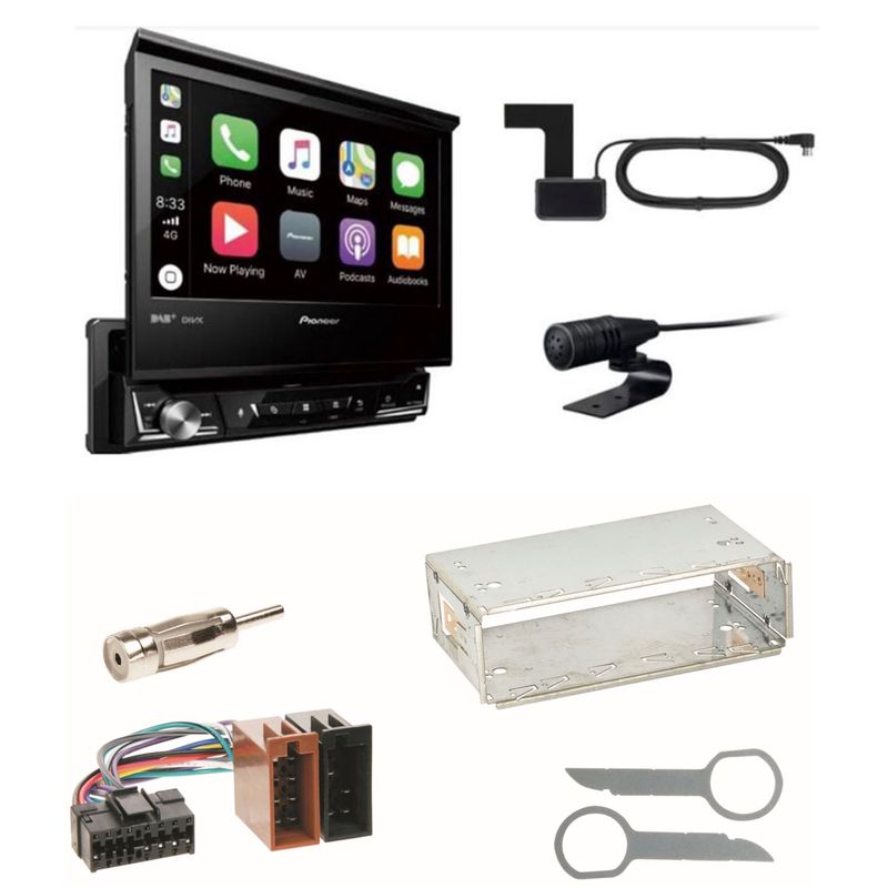 Pioneer AVH-Z7200DAB Bluetooth CD USB Einbauset für Mercedes SLK R170 W208 W210
