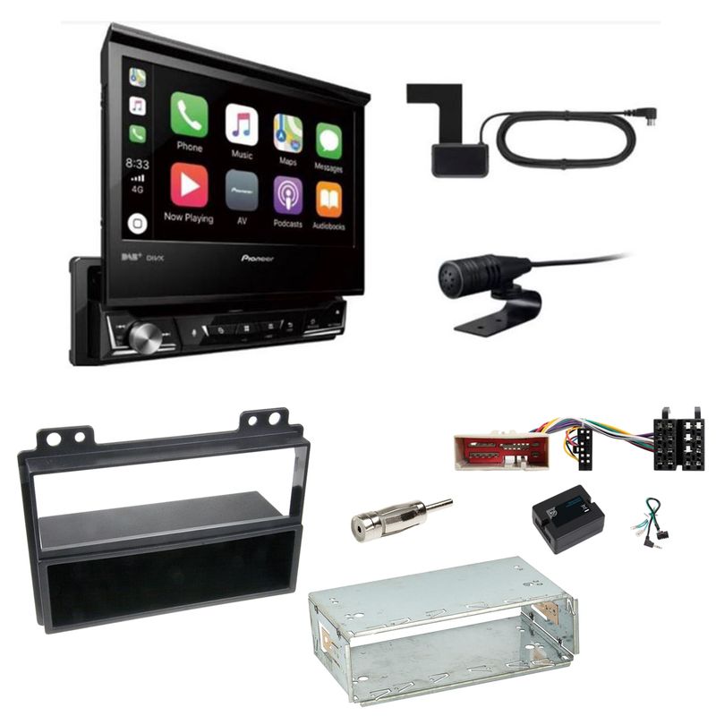 Pioneer AVH-Z7200DAB Digitalradio Bluetooth USB Einbauset für Ford Fusion Fiesta Pioneer AVH-Z7200DAB Digitalradio Bluetooth USB Einbauset für Ford Fusion Fiesta