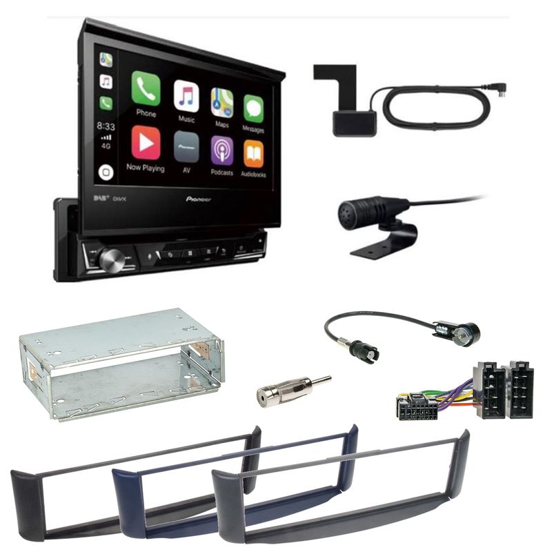 Pioneer AVH-Z7200DAB Digitalradio Bluetooth CD USB Einbauset Smart ForTwo 450