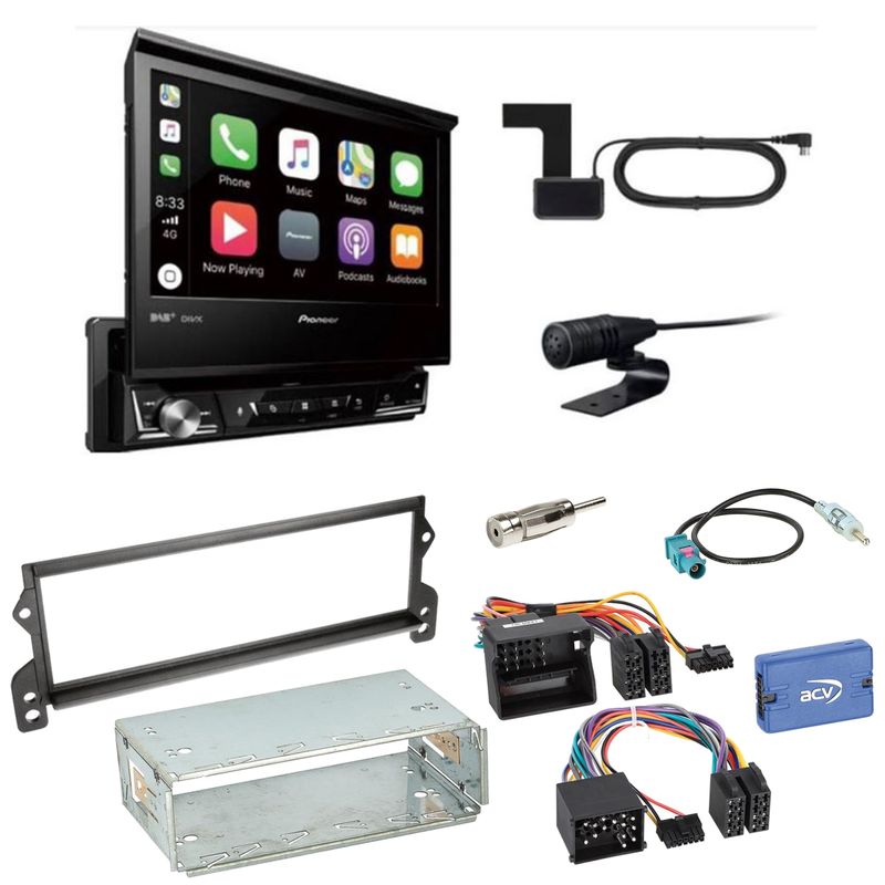Pioneer AVH-Z7200DAB Digitalradio Bluetooth USB Einbauset für MINI R50 R52 R53