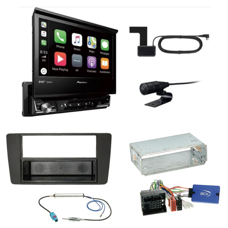 Pioneer AVH-Z7200DAB Digitalradio CD USB Einbauset für Skoda Yeti 5L Octavia 2