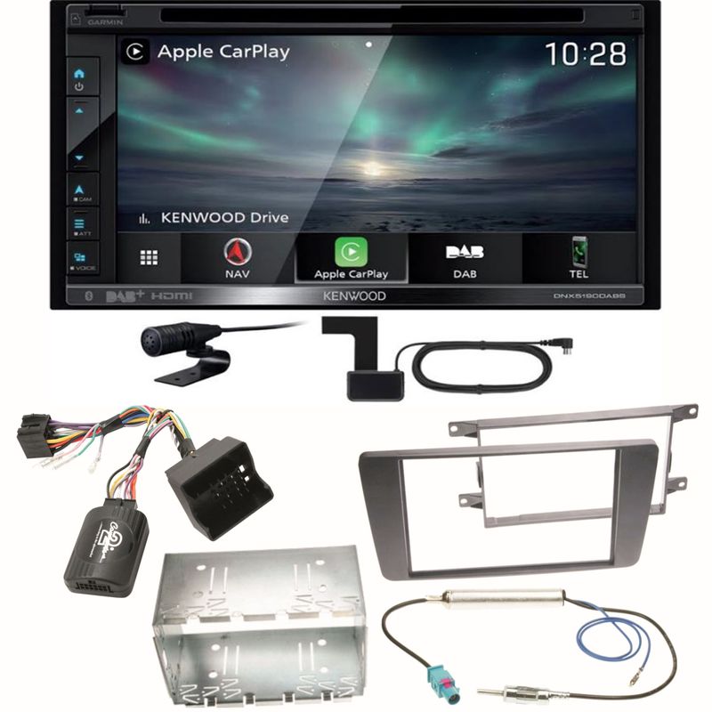 Kenwood DNX-5190DABS Digitalradio Navi USB Einbauset für Skoda Octavia 2 Yeti 5L Kenwood DNX-5190DABS Digitalradio Navi USB Einbauset für Skoda Octavia 2 Yeti 5L
